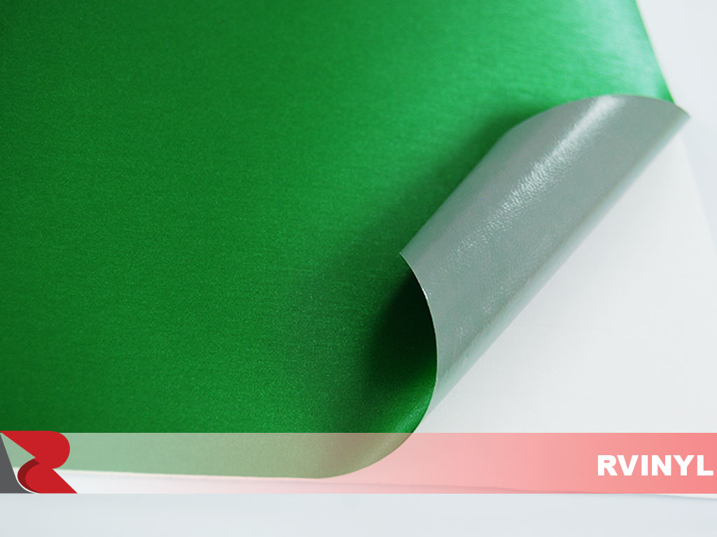 Green Brushed Aluminum Vinyl Film