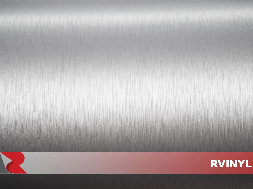 Rvinyl Silver Brushed Aluminum Vinyl